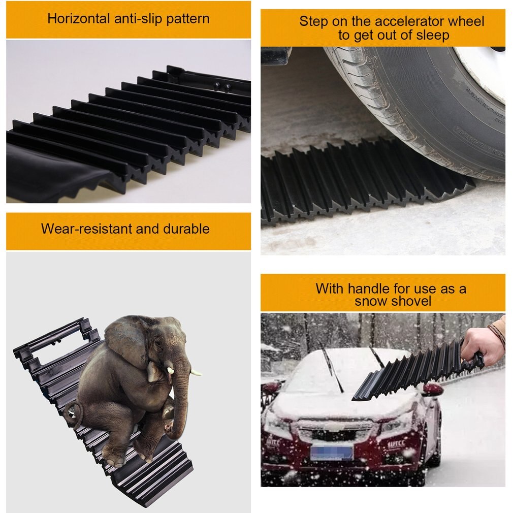 Auto chaînes à neige voiture neige boue pneu tapis de Traction chaîne de roue antidérapant anti-dérapant poignée pistes outils Auto-sauvetage évasion plaque