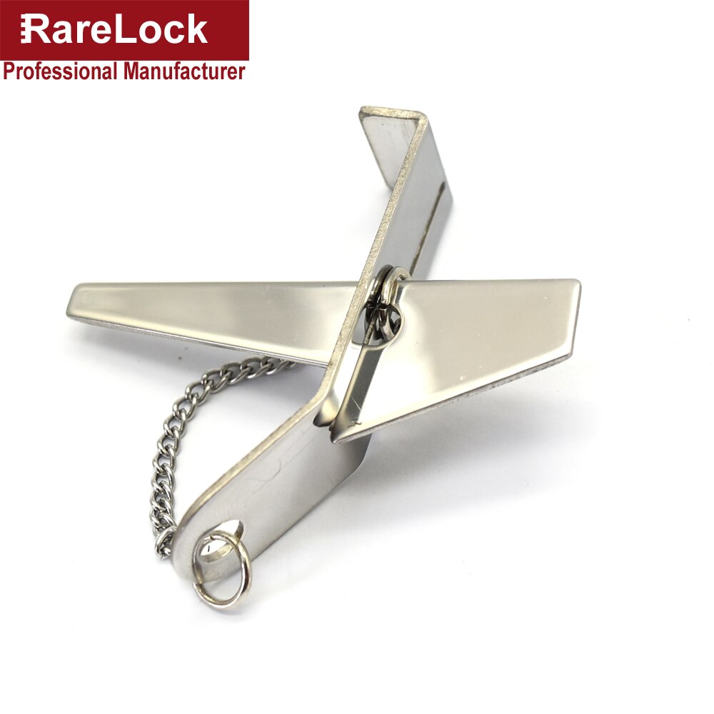 LHX Door Lock Stainless Steel Security Hasp Latch Lock No Installation Portable Convenient d