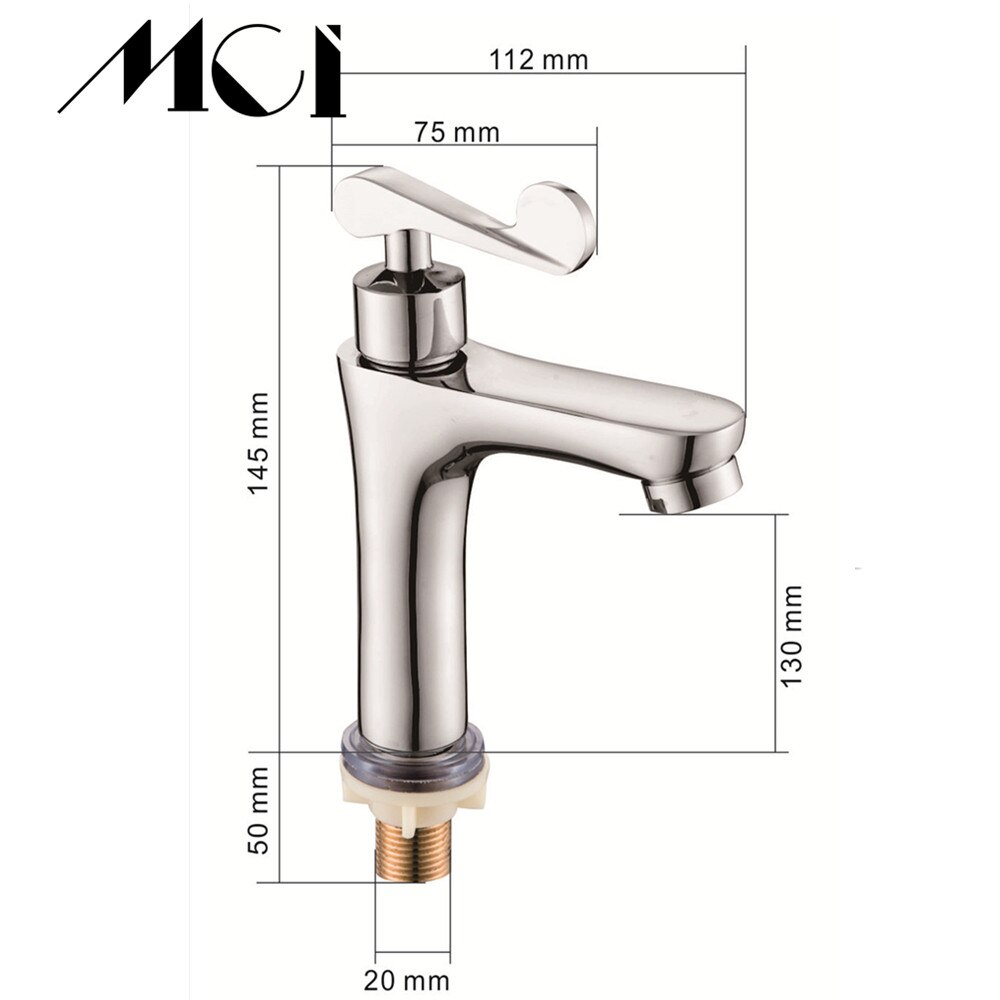 Tall bath sink faucet bathroom basin water mixer tap bathroom single sink faucet Mci