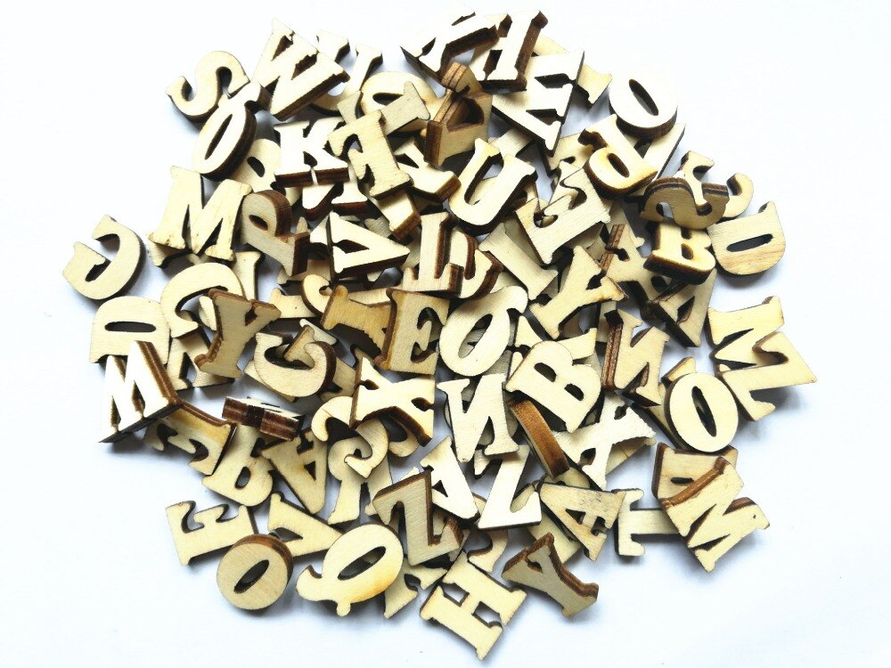 182pcs is 7 lot x 26pcs English letters Home Decor Decoration Wood Wooden Letters Alphabet Wedding party Birthday diy Craft