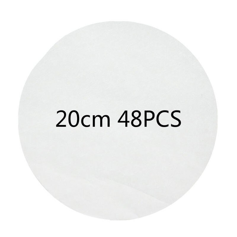 Reusable Non Stick Baking Paper Oil Paper for Burger Press Pizza BBQ Patty Maker Cookie Oven Baking Mat Kitchen Accessories: 20cm 48PCS
