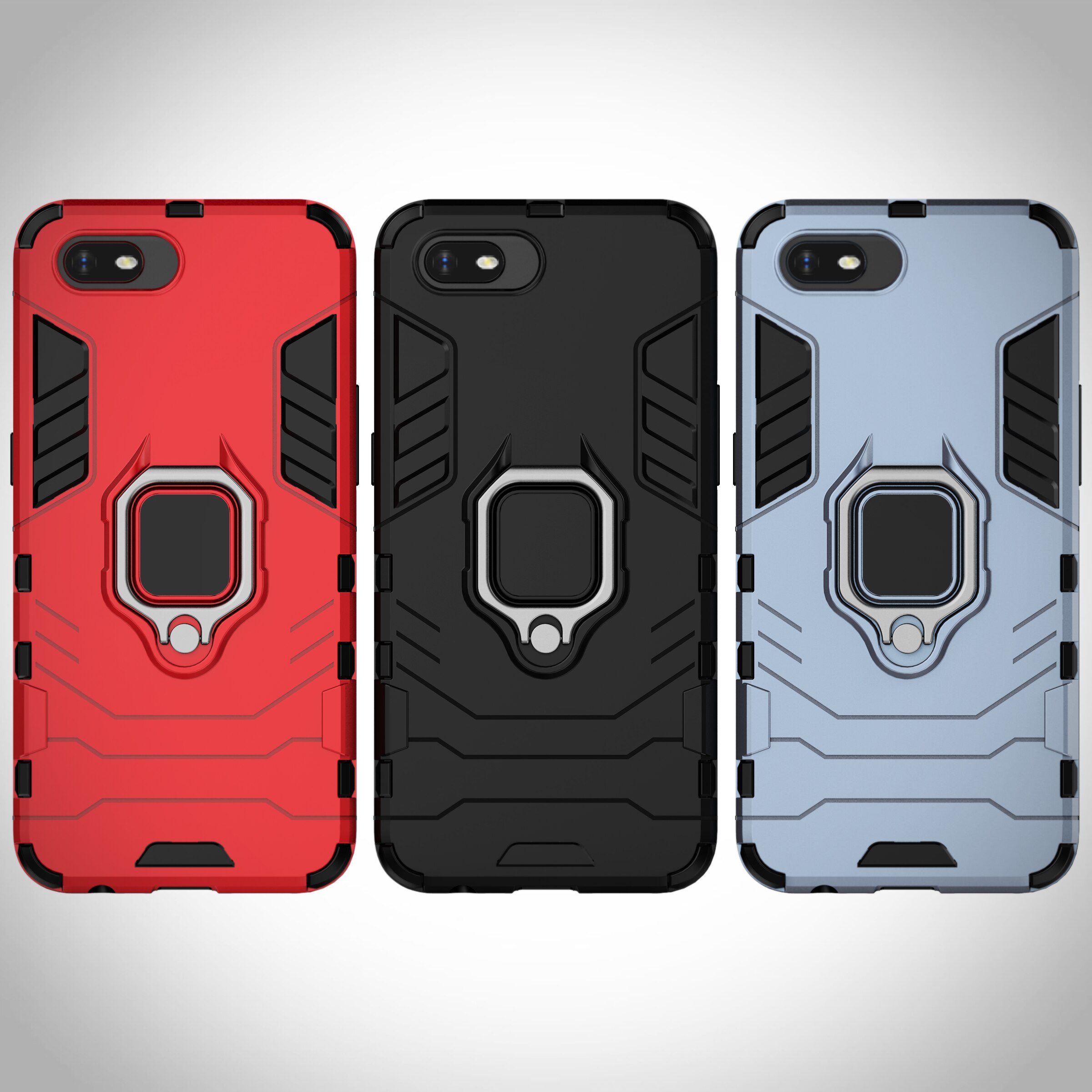 Telefoon Houder Vinger Ring Case Voor Cover Oppo A1k CPH1923 Magnetische Armor Cover Op De Voor Oppo Realme C2 A1k / Realme C2 RMX1941
