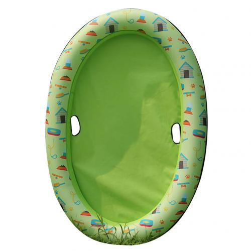 Flotador de seguridad inflable portátil para piscina de perro, círculo hinchable para nadar, cama de agua para mascotas, juguetes de piscina para perros y mascotas, juguete de playa para agua: House