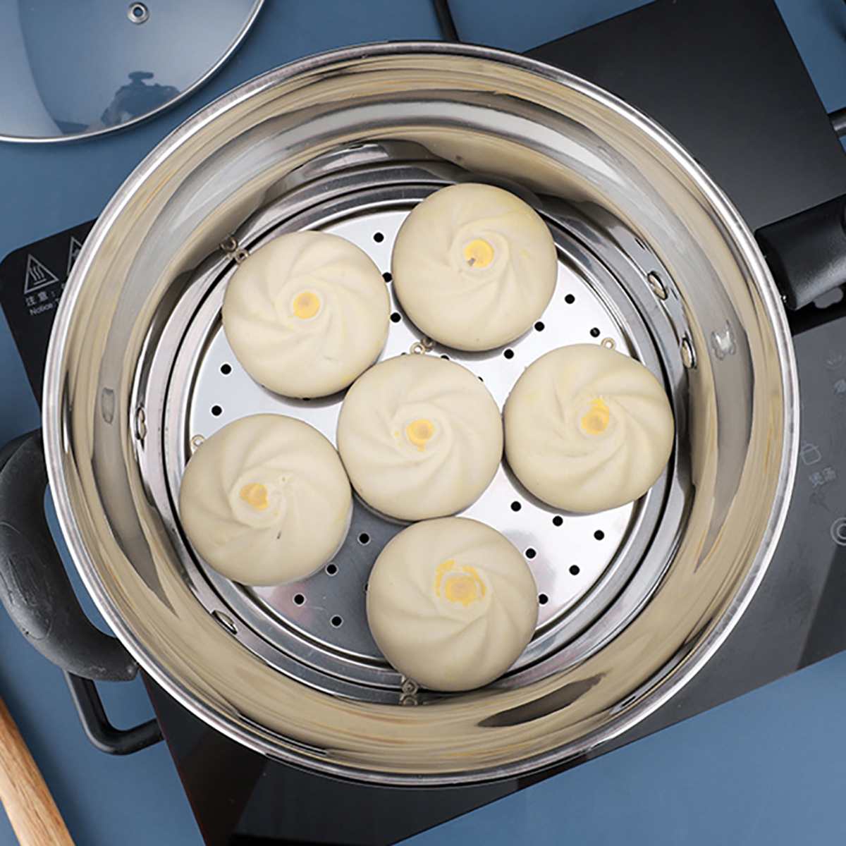 Pasta gryde madlavning nudler gryde rustfrit stål suppe pan damper frituregryde pasta hjem induktion komfur