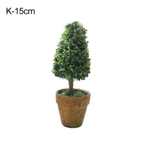 1Pc Heart Star Round Potted Artificial Plant Bonsai Small Tree Pot Plants Bonsai Plant Ornament Home Garden Wedding Party Decor