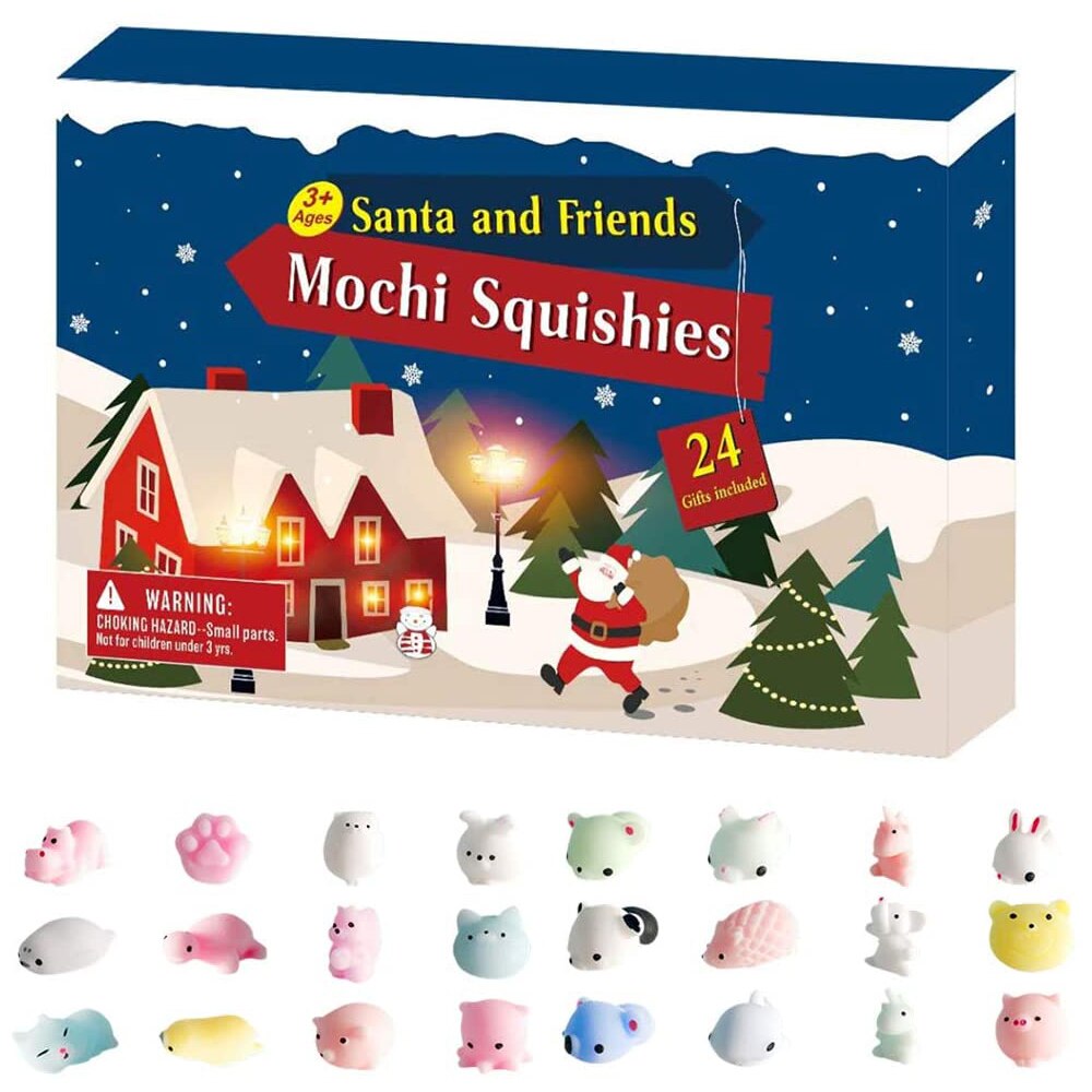 Advent Calendars Christmas Countdown Toys with 24pcs Different Cute Animal Toys for