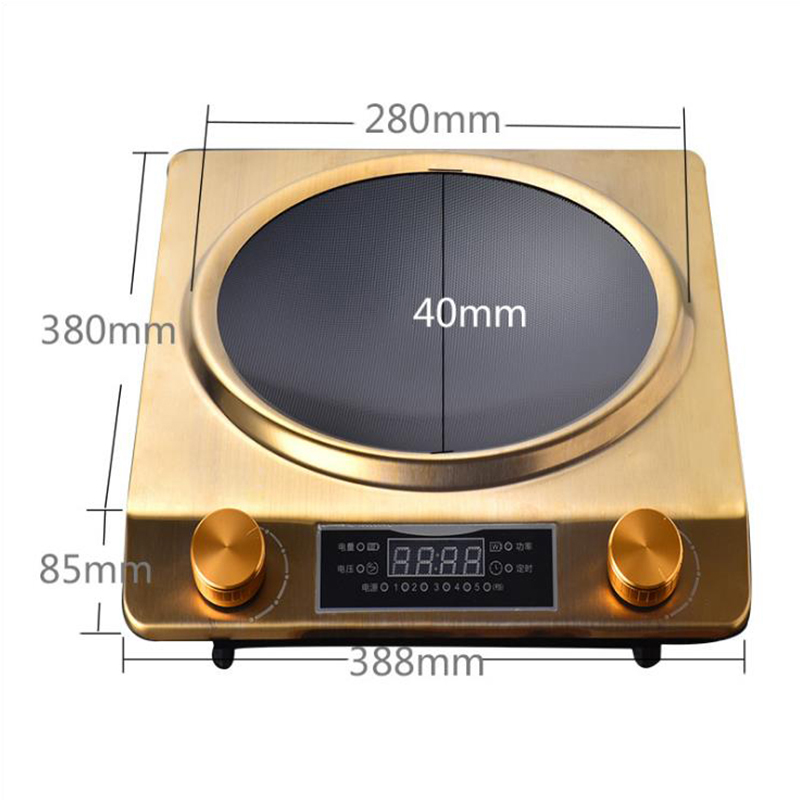 3500W Household Induction Cooker Large Power Concave Induction Cooker Waterproof Electromagnetic Furnace