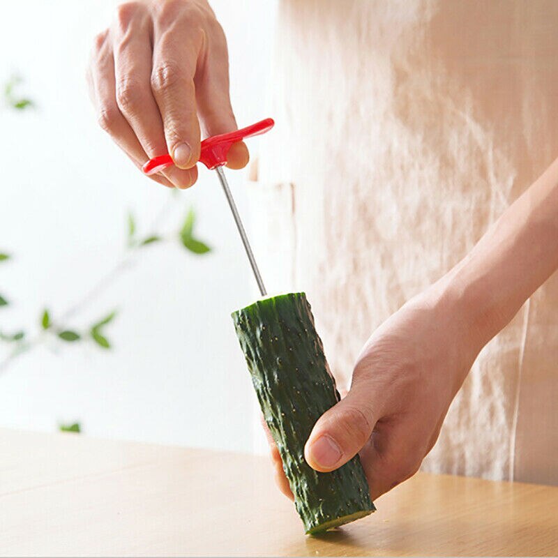 Cucumber Rotary Cutter Spiral Coil Cutter Fruit and Vegetable Twist Cutter Stainless Steel P7Ding