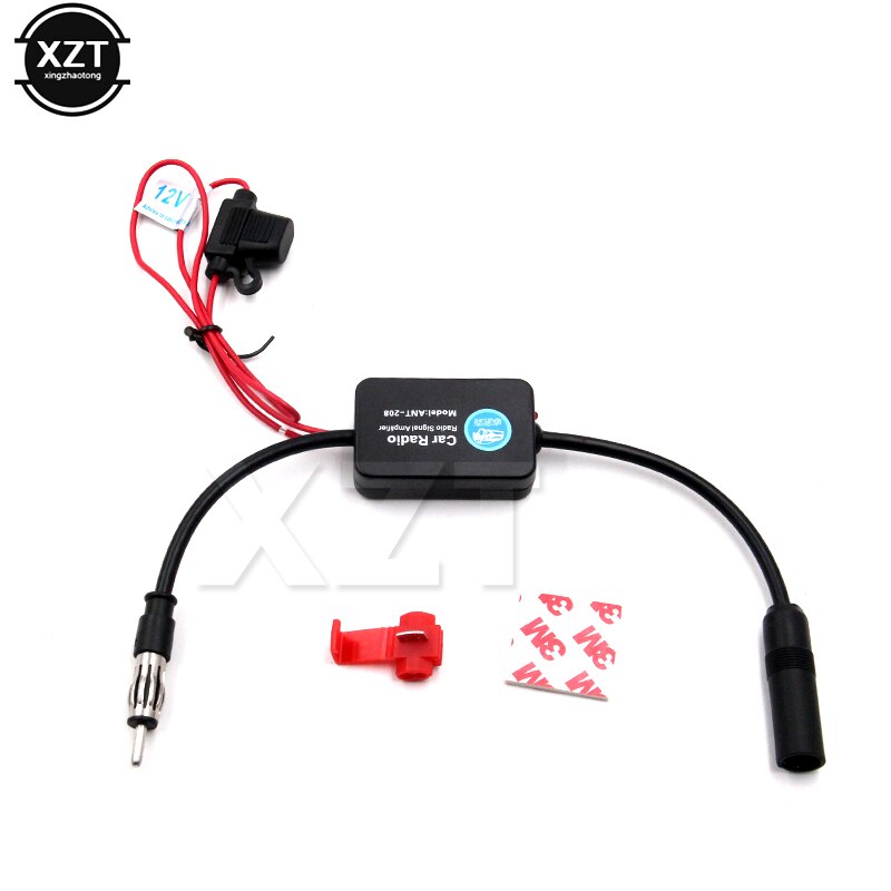 Antena de Radio FM para coche, amplificador de señal de 12V, potenciador de Radio FM para coche, barco, RV, dispositivo potenciador de señal: Default Title
