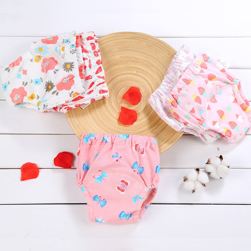 5PCS/Lot Baby Pee Training Pants Reusable Toilet Underwear Newborn Potty Underpants Briefs