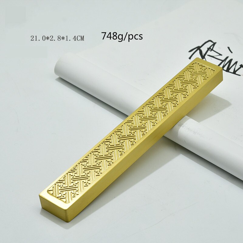 Kleine Messing Paperweights Creatieve Metalen Presse-papier Student Borstel Pen Kalligrafie Praktijk Papier Drukken Prop Paperweights