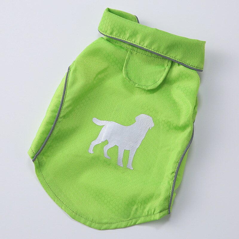 Vêtements créatifs pour animaux de compagnie, sans manches, à la , bande réfléchissante, gilet pour chiens, imperméables, respirants et fins: Fluorescent green / XL