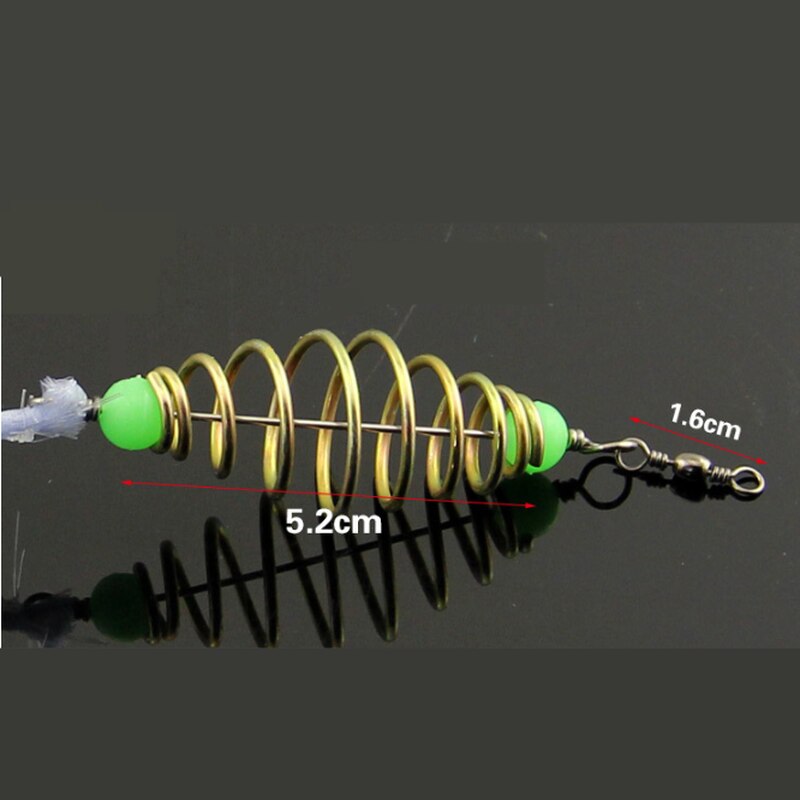 Copper Spring Shoal Fishing Net with Night Luminous Beads Ball Bearing Solid Ring Fishing Connector Freshwater Fishing Tool