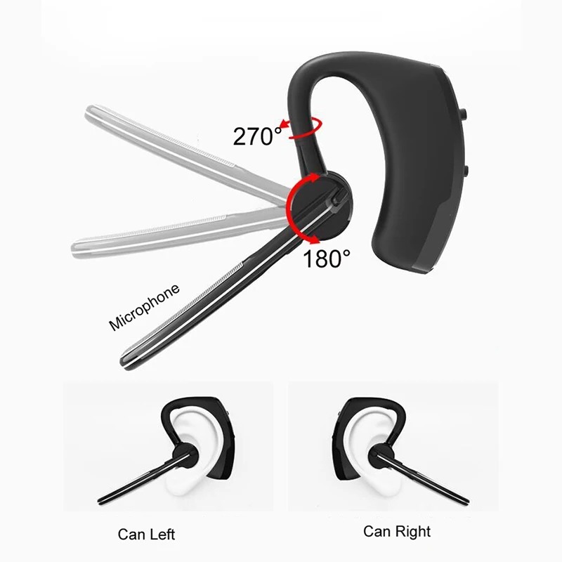 V8 Kabelloser Bluetooth-Kopfhörer mit HD-Mikrofon, Stereo-Geschäft-Freisprecheinrichtung, HD-Anruf, Bluetooth-Headset