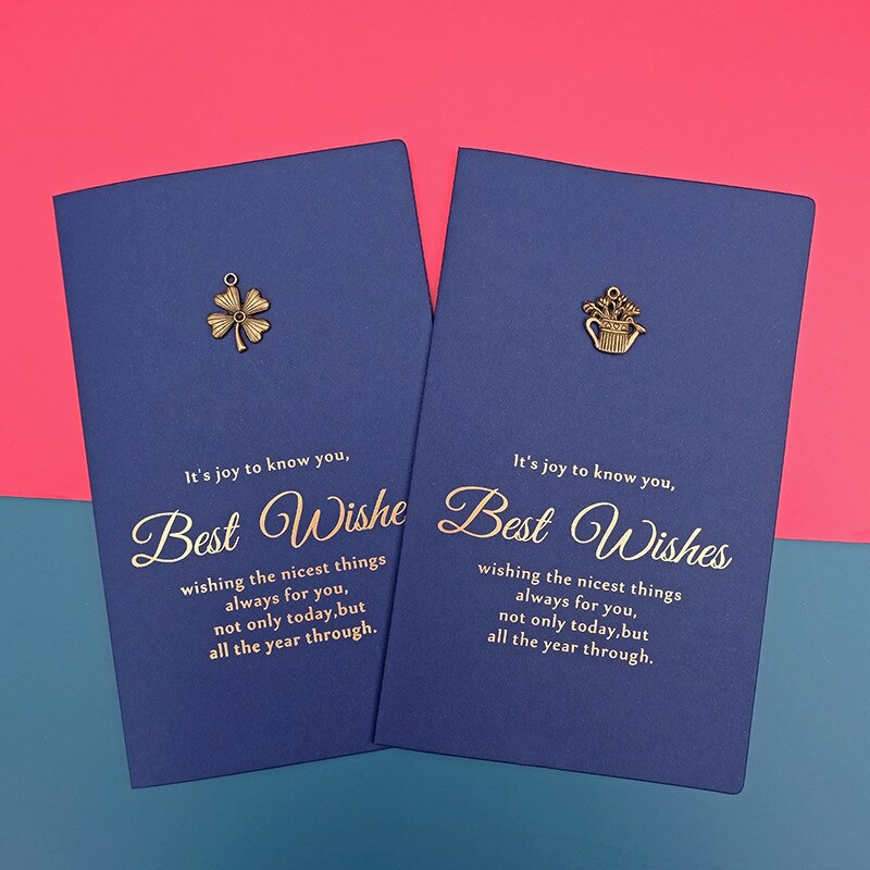 10Pcs Blue Wenskaart Postkaart Verjaardag Brief Envelop Jaar Card Set Bericht Kaart