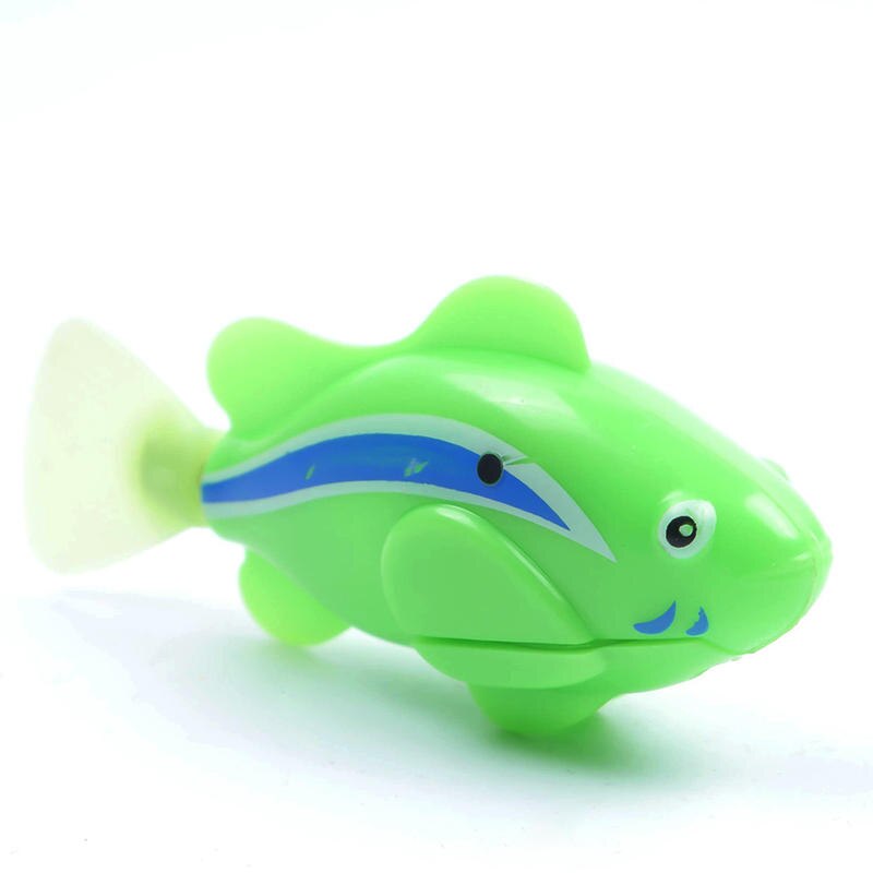 1 stücke kunststoff Aktiviert Spielzeug Roboter Haustier Schwimmen Schlecht Aquarium Ornament Dekor Unglaublich detaillierte nachahmung fische Heißer: Grün