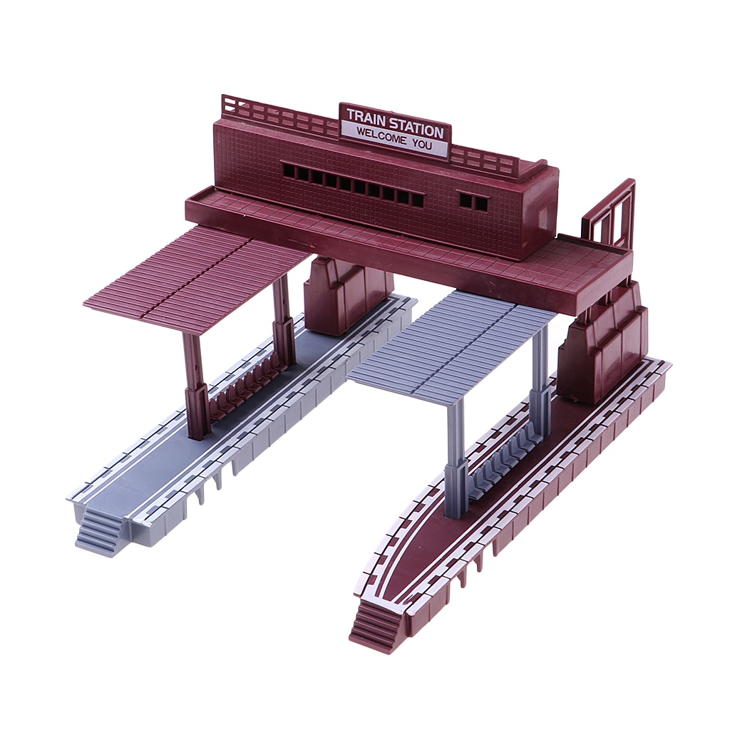 1:87 Schaal Trein Station Simulatie Layout Ho Gauge Building Model Diorama Deel Accessoire Model