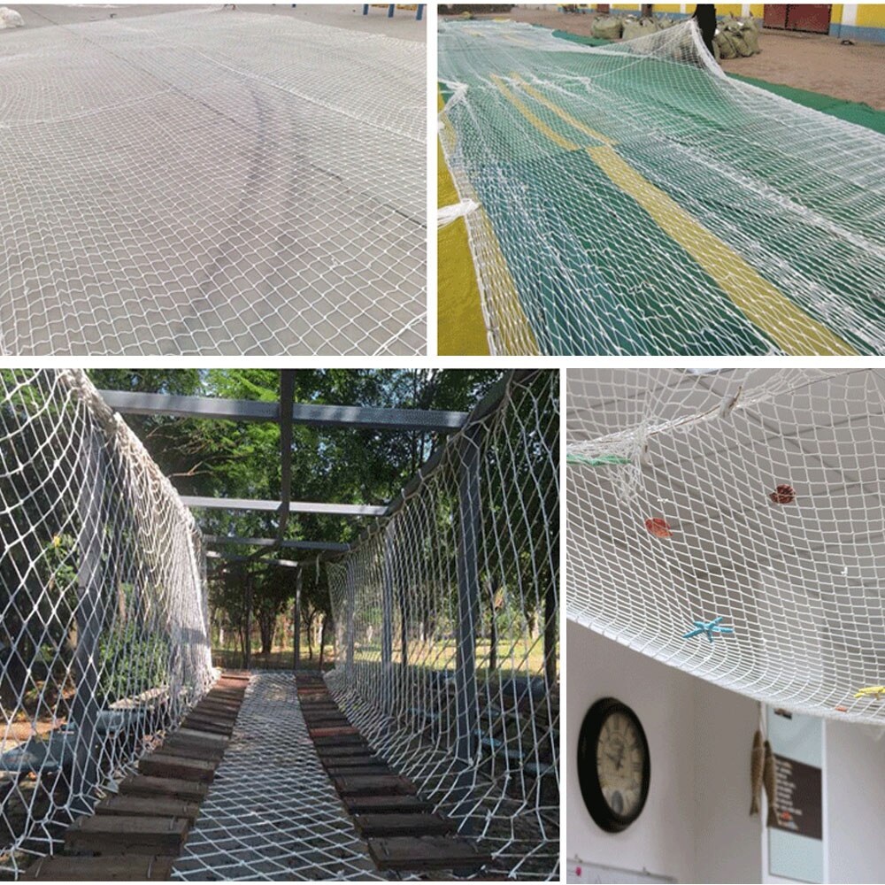 Kraftig polyester plante espalier netting 10 x 10cm firkantet blødt net havearbejde plantning espalier netninger safte beskyttelsesnet
