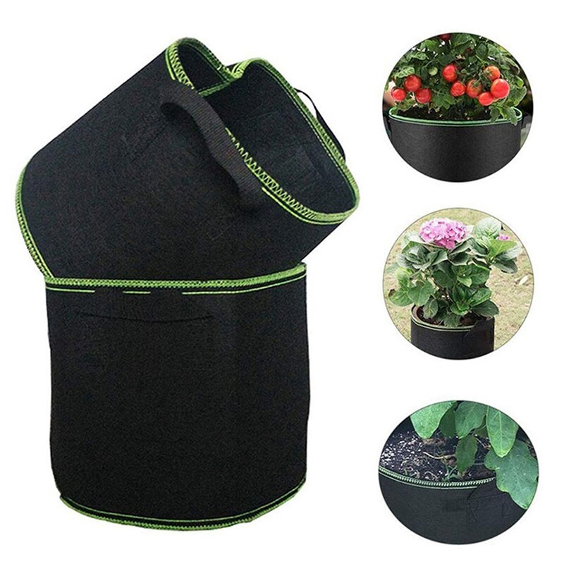 5pcs 3/4/5/7 Gallon Plant Flower Grow Bags Pot Home Garden Tools Potato Strawberry Felt Vegetable Jardin Gardening Growing Pot