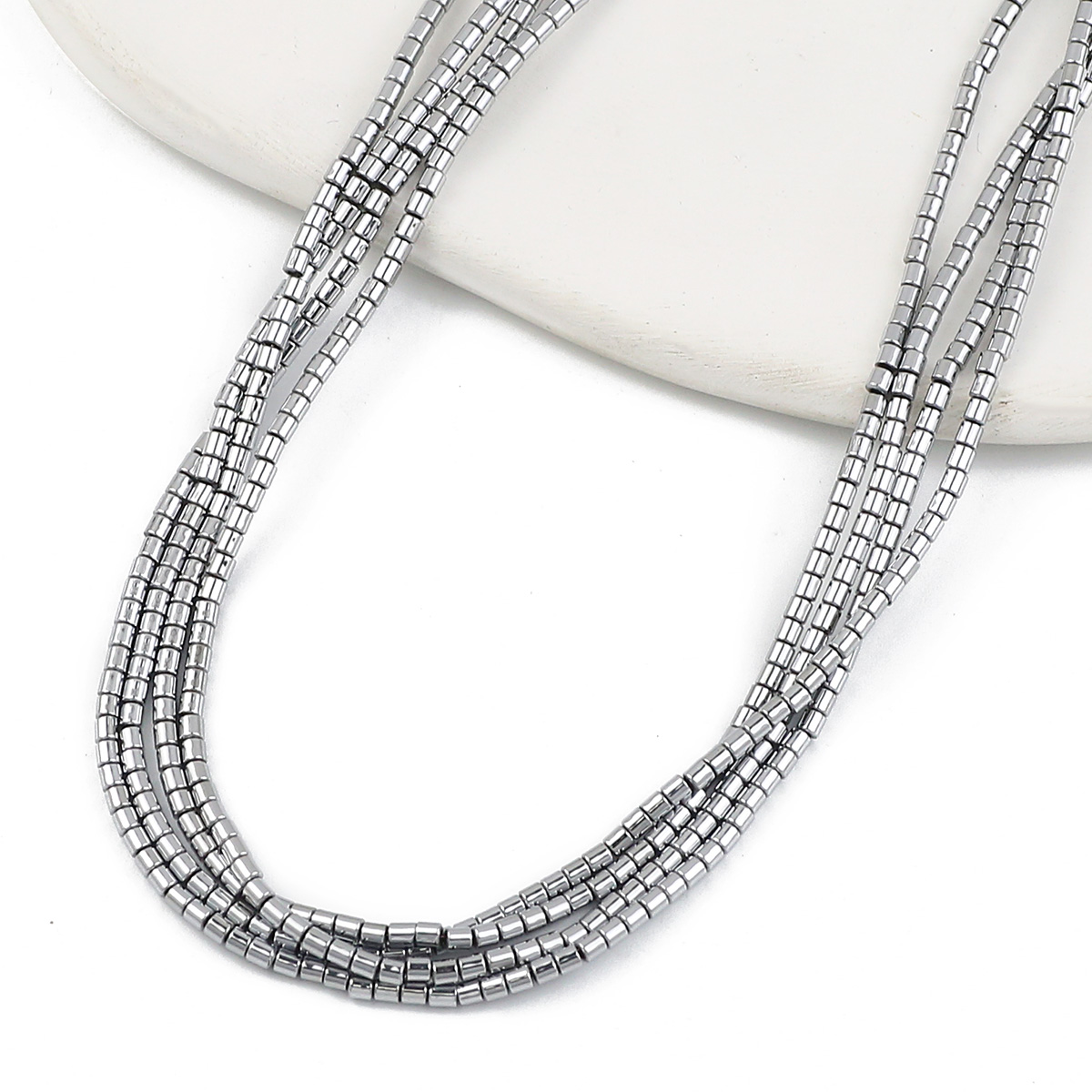 2Mm 180 Stuks Blauw, Groen, Cilindrische Vorm Hematiet Natuursteen Spacer Kleine Losse Kralen Voor Sieraden Maken Diy Armbanden: Paars