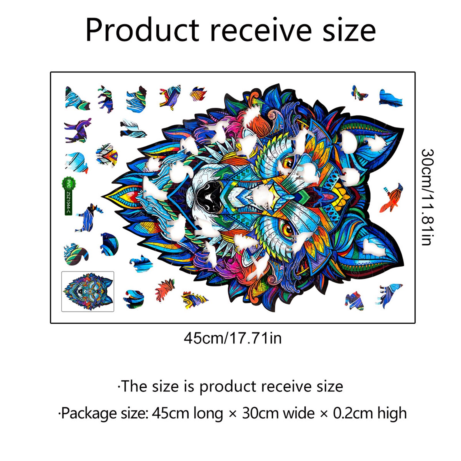 Wolf Stickers Glass Window Stickers DIY Uniquely Animal Stickers Removable Animal Patchwork Old Wolf Stickers Household Decorat