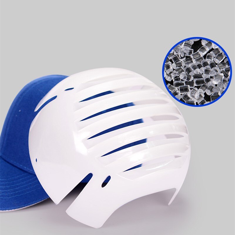Safety Helmet Work Man Baseball Cap PP Plastic Inner Shell Durable Lightweight Anti-Smashing Protective Outdoor Breathable Hat