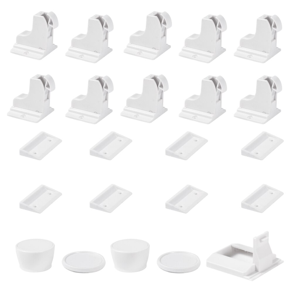 Child Safety Cupboard Baby Proof Magnetic No Drilling Magnetic Adhesive Lock for Cabinet Drawer (8 Locks+2 Keys): 10 locks and 2 keys
