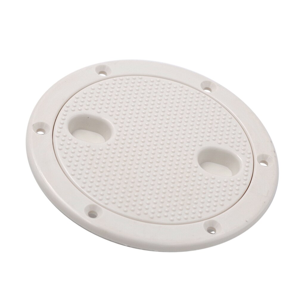 Marine Boat RV White 4 Inch Access Hatch Cover Lid Screw Out Deck Plate