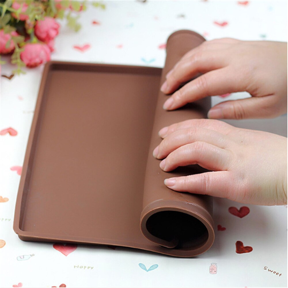 Cake Rolling Mat Siliconen Mat Bakken Mat Voor Cake Gereedschappen Pizza Pastry Mat Cake Bakken Gereedschappen Siliconen Bakken Mat Zwitserse roll Mat