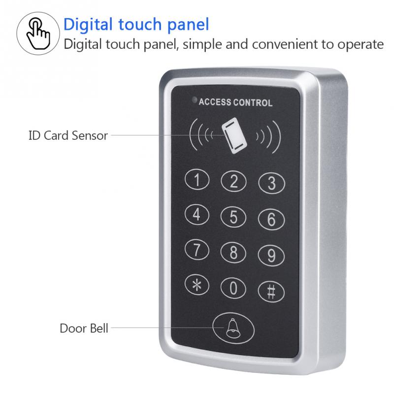 T119 125 khz døradgangs controller rfid-læser adgangskontroltastatur digitalt panel kortlæser hjemme sikkerhed dørlås system