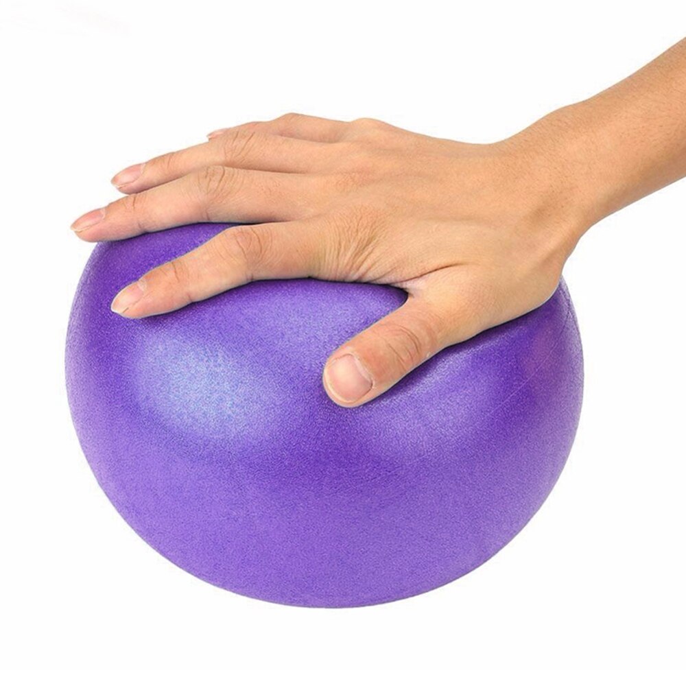 25cm Bola de Yoga ejercicio de gimnasia Fitness Pilates Bola de ejercicio de equilibrio Yoga balón para Core Entrenamiento de interior Bola de Yoga