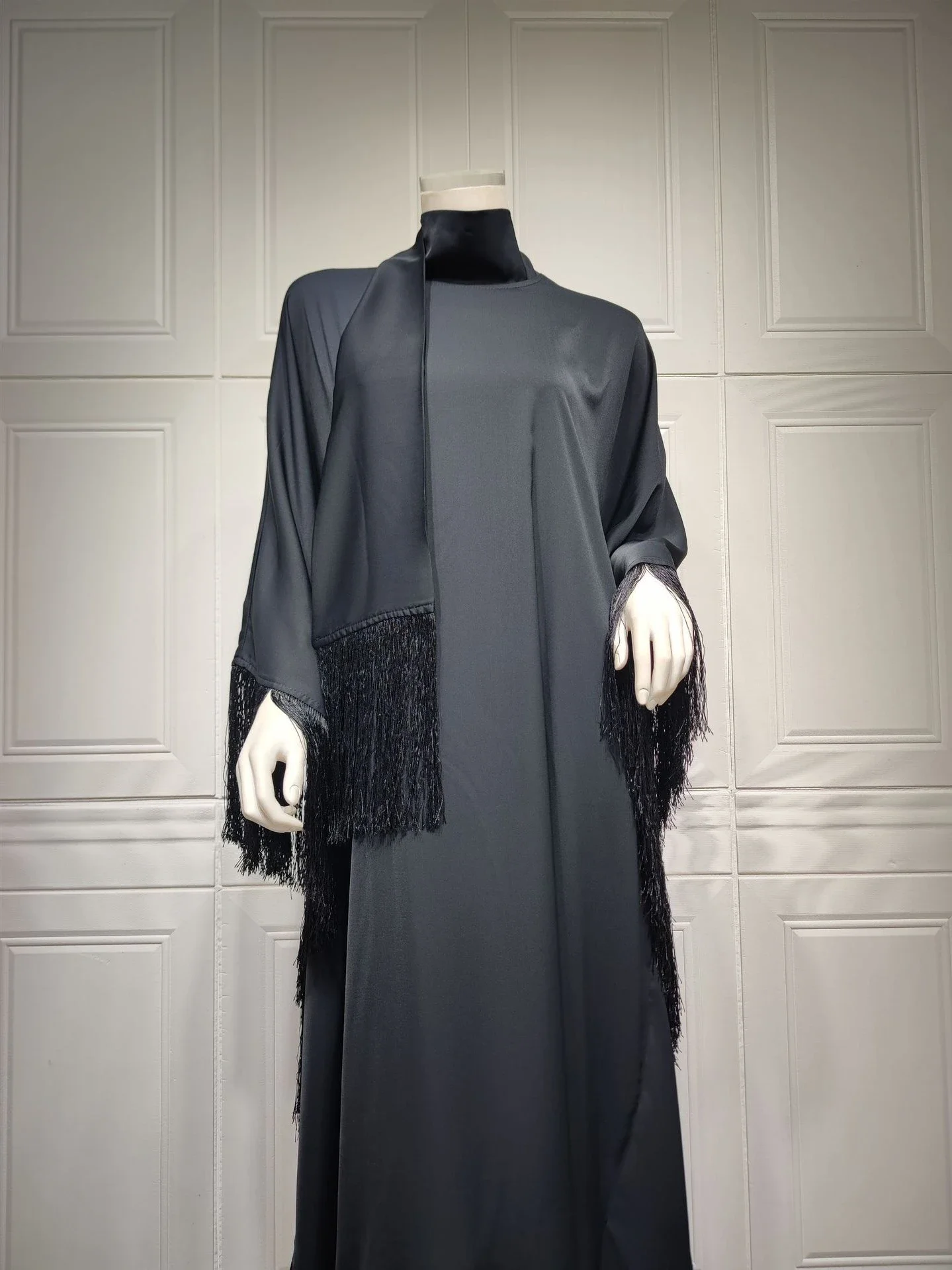 Caftán Eid para mujer musulmana, Vestido largo de noche, Ramadán, Dubai, Abaya, Turquía, Islam, 2023: Castaño