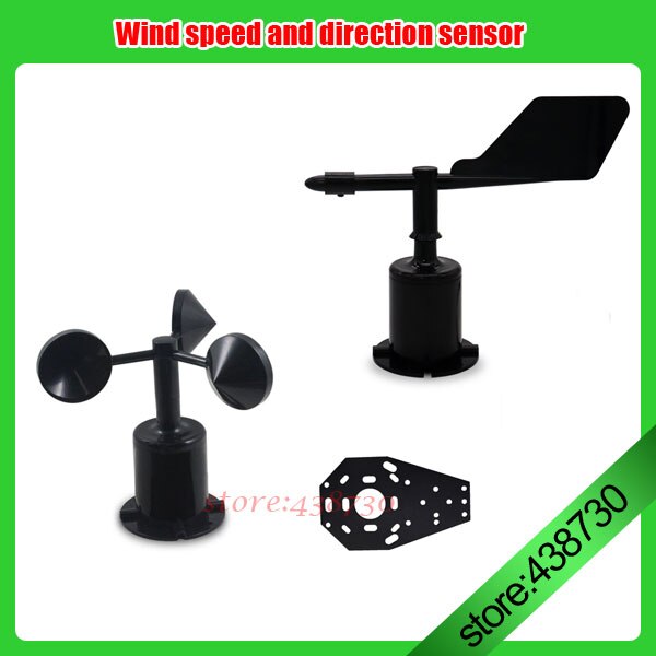 Wind vane wind direction sensor wind speed sensor 4-20MA 0-5V RS485 Modbus communication Anemometer DC9-24V OR 5V pulse bracket