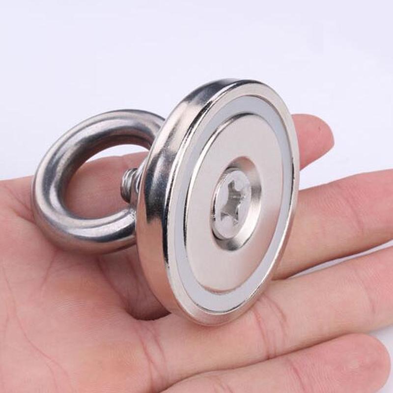 Super strong powerful Circular Ring Neodymium magnet permanent magnetic Lifting tool Salvage Suction cup Industrial Magnet