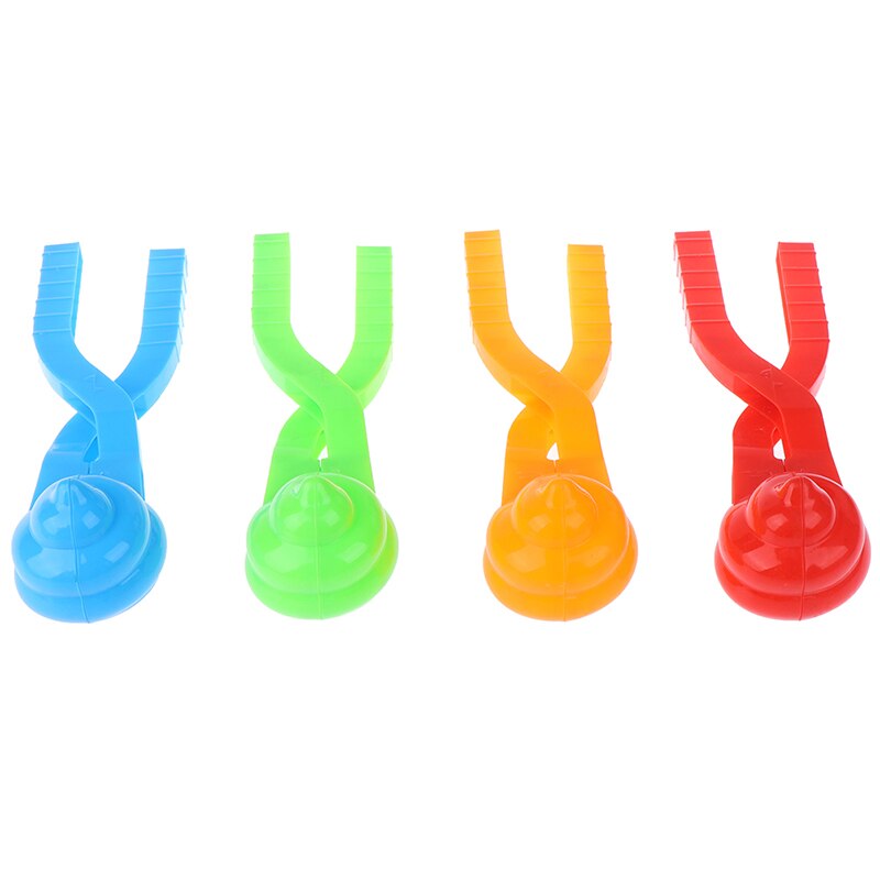 1pc leuke cartoon eendvormige sneeuwbal maker clip kinderen buiten winter sneeuw zand mal gereedschap willekeurige kleur