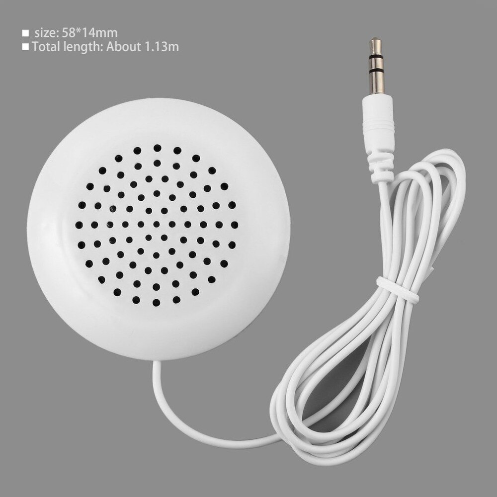 DIY 3,5mm Mini Lauter Lautsprecher Musik Kissen Stereo Lautsprecher Für MP3 Telefon Für iPhone Für iPod berühren CD Schlafen verwenden