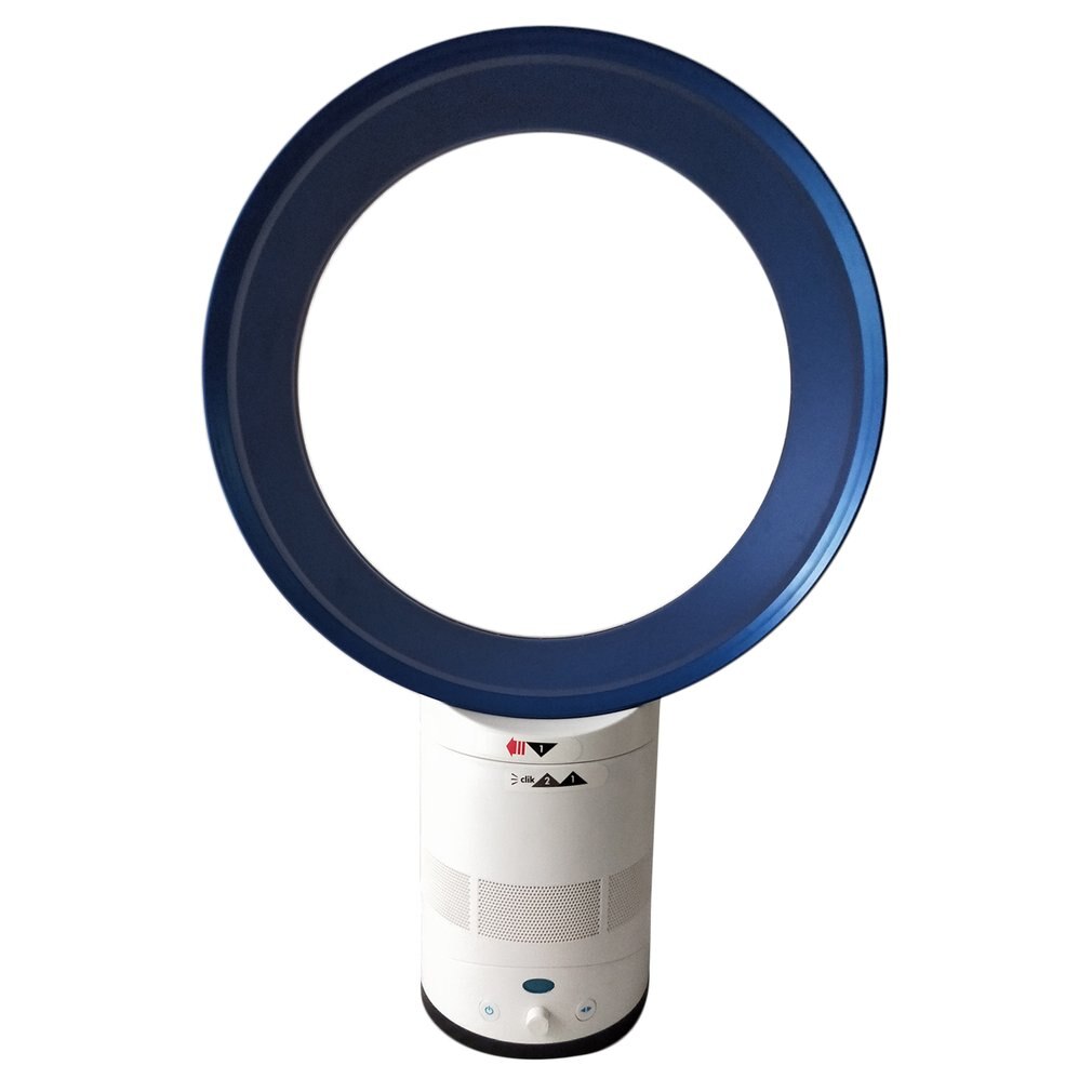 12-Inch Mini Portable Bladeless Fan Children Safe Home Air Conditioner Summer AirFlow Cooling Fan For Home Office Kids Bedroom