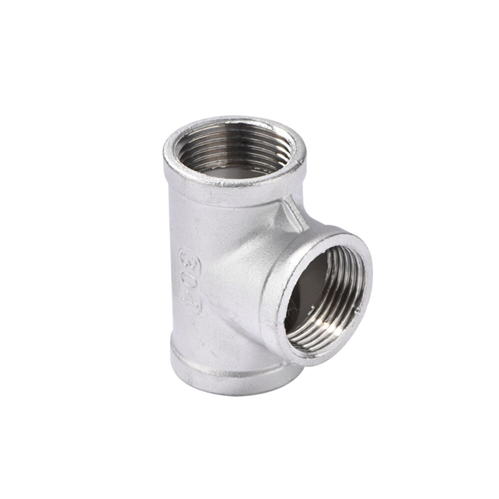 1/2" 3/4" 1 BSP Thread Tee Elbow Docking Hex Nipple Threaded Reducer Pipe Fitting 304 Stainless Steel