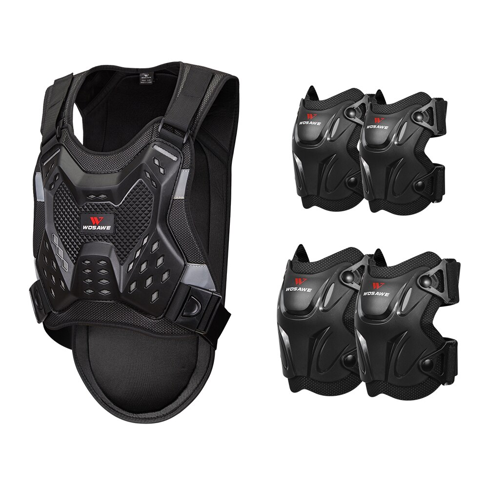 WOSAWE Motorcycle Rider Full Body Armor Vest Suits Motocross Bike Cycling Racing Armor Chest Moto Protective Gear