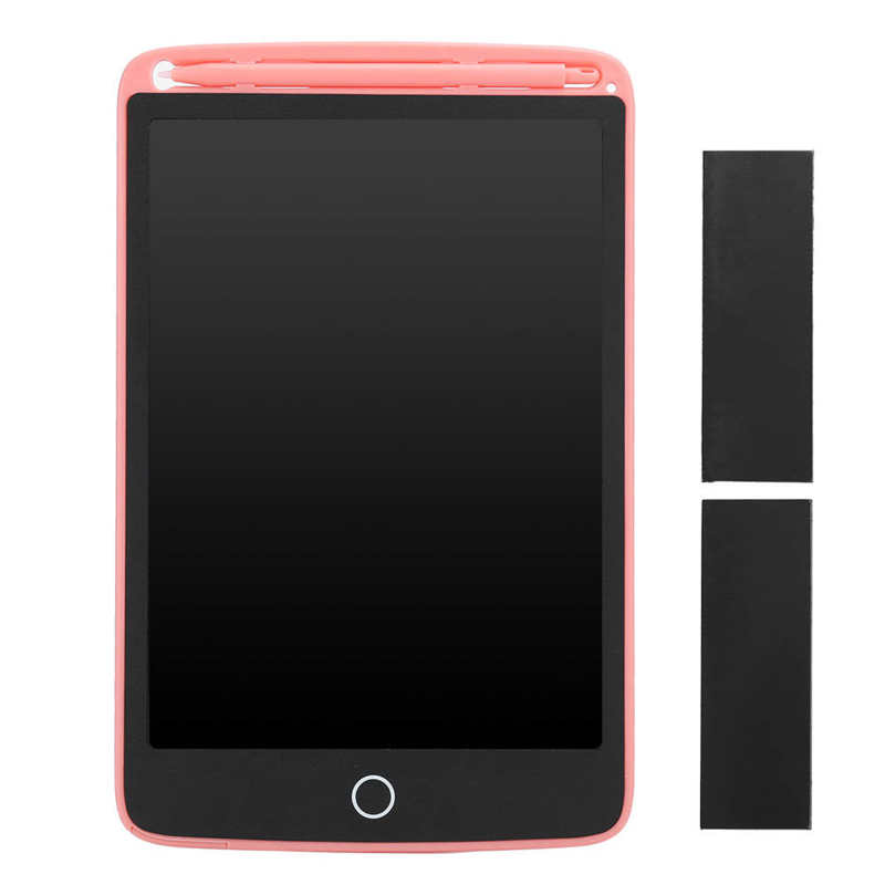 8.5 Inch LCD Writing Pad Light Energy Electronic Blackboard Monochrome Handwriting Board Tablet for school office home: Pink