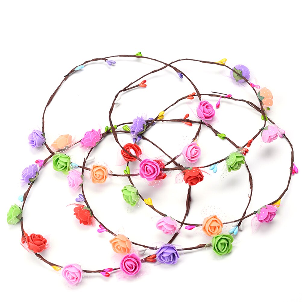 Diadema con corona de para boda para mujer y niña, diadema con luz LED para el cabello, diadema con corona, guirnaldas brillantes de neón, cumpleaños, Navidad, de navidad