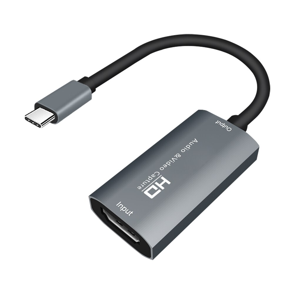 Plug En Play Hd Audio &amp; Video Capture 4K Input Full Hd 1080P Output Type-C Capture telefoon/Computer Game Live: Default Title