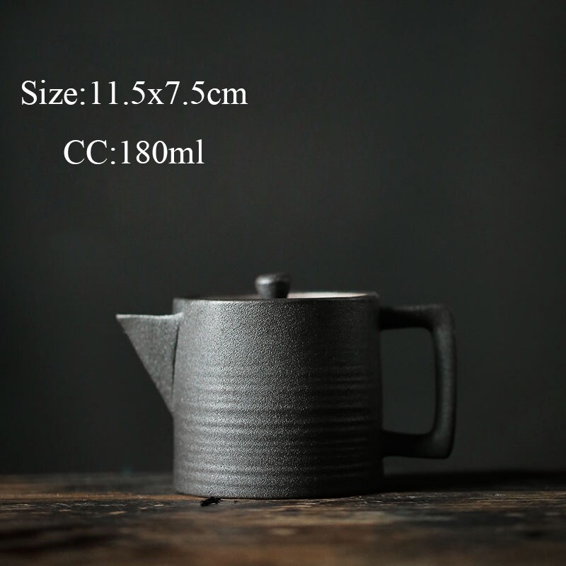 TANGPIN schwarz geschirr keramik kyusu teekanne porzellan Tee topf Getränk: Stil D