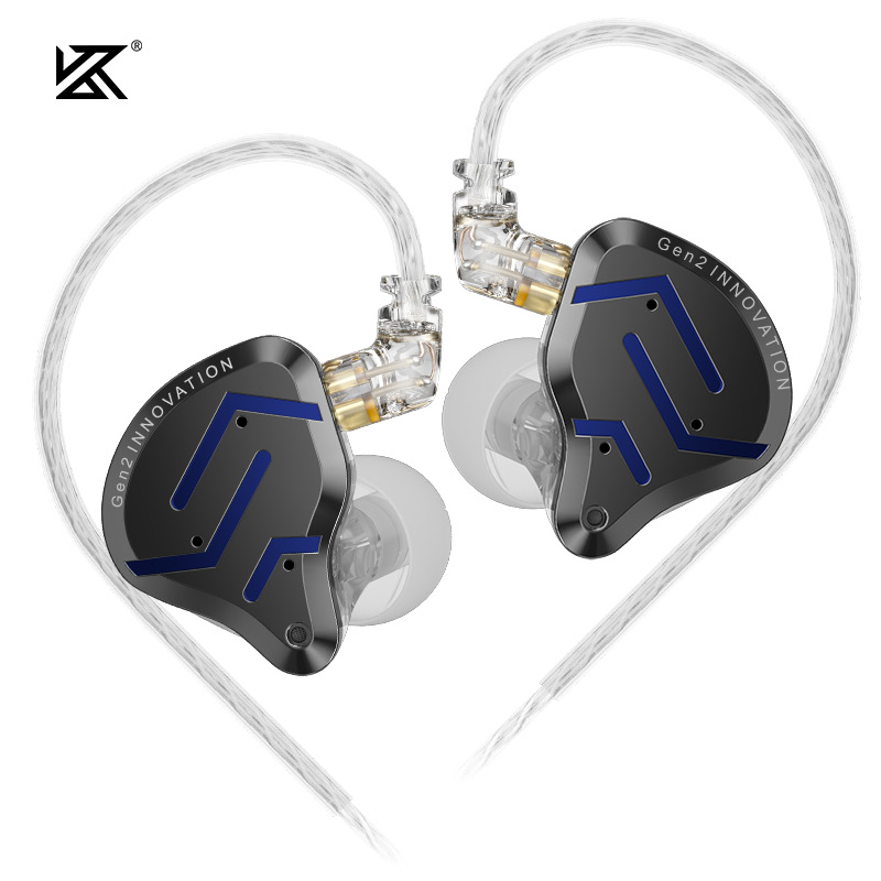 KZ ZSN Pro 2 Hybrid Drive 1BA + 1DD auriculares intrauditivos de Metal auriculares de graves HIFI auriculares deportivos con cancelación de ruido: Rojo