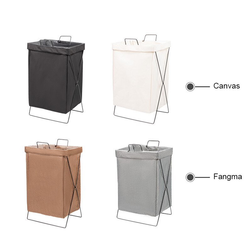 Foldable Fabric Hamper Household Laundry Baskets Removable And Washable Large Storage Bathroom Clothes Simple Storage Baskets