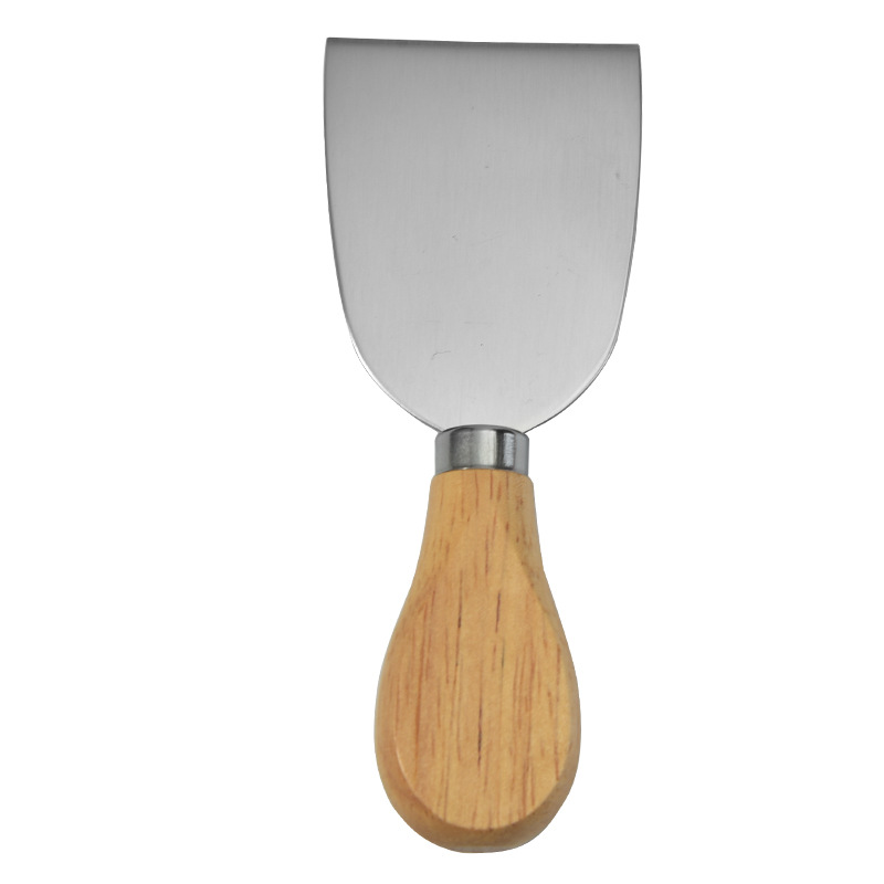 Stahl Edelstahl Käse messer mit Bambus Holzgriff Küche Backwerk zeug Slicer Cutter 1 Stück Bambus Küche: Licht Gelb