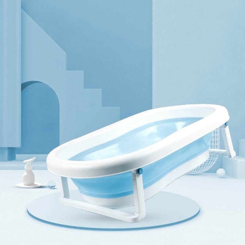 style foldable baby bathtub folding baby bath tub: Blue