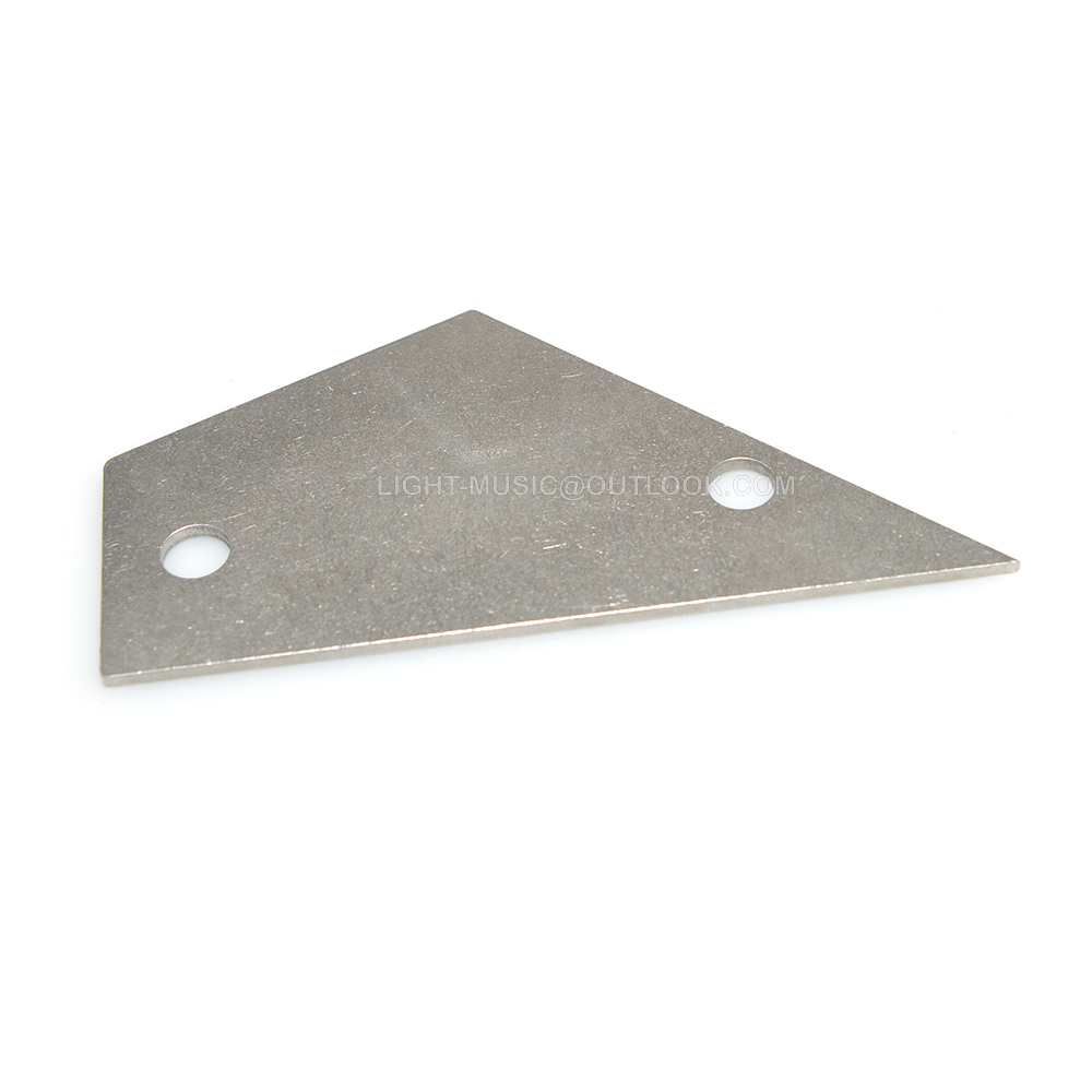 Herramienta de nivelación de traste, regla de medición de diapasón de cuello de bajo de guitarra, balancín de traste de acero inoxidable, herramienta Luthier, 1 unidad: Blanco