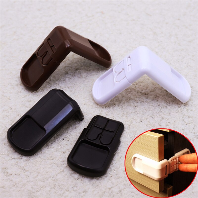 2 Stks/set Plastic Baby Veiligheid Lock Huishoudelijke Veilige Bescherming Van Kinderen In Kasten Dozen Lock Lade Deur Beveiliging Product