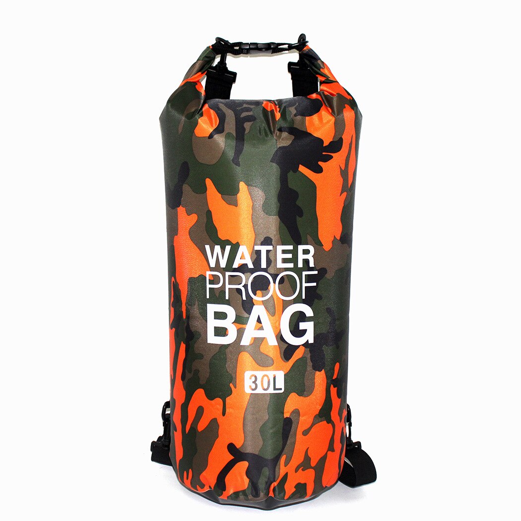 Goexplore River Trekking Bags 20L Outdoor Floating Boating Camping Rafting Kayaking Swim Waterproof Dry Bag Sack Pack Backpack: 30L orange